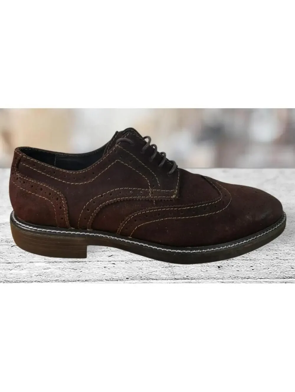 1901 Shoes Size 9 M Brown Derby Oxfords Leather Men